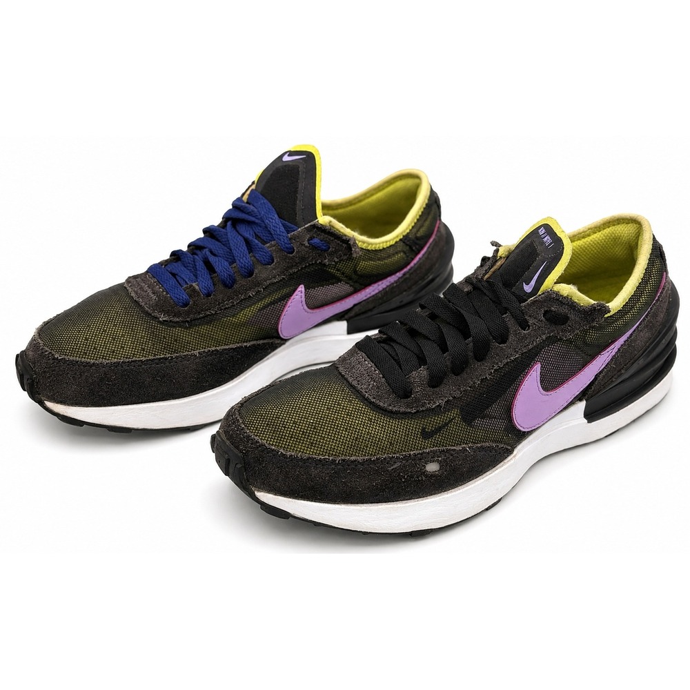 Nike Waffle One GS Kids Size 6Y Light Lemon Twist Lilac Running Shoes DC0481-002